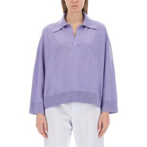 BOTTEGA VENETA V-Neck Collared Knit Sweater Women MULTICOLOUR Sweaters &